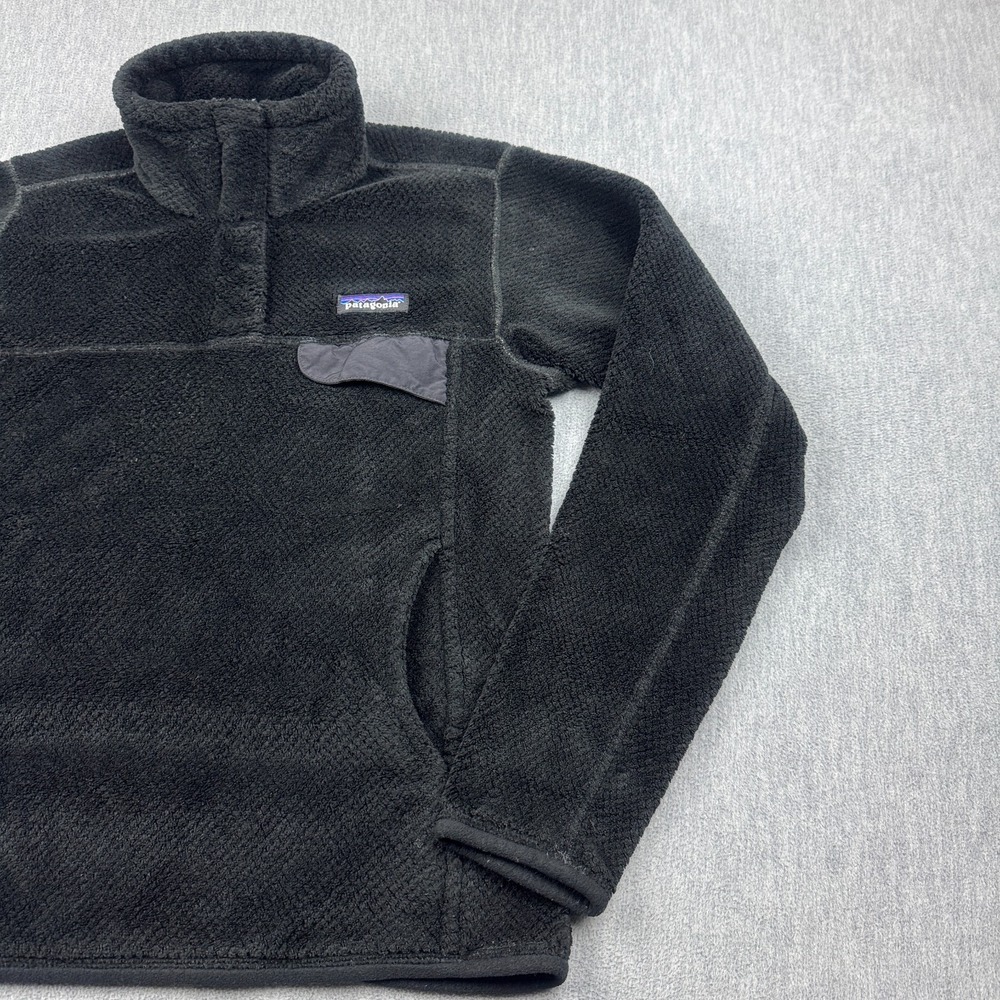 Patagonia Better Sweater Jacket Womens Small Black Fleece 1/4 Snap Outdoor 25542 - Picture 2 of 13